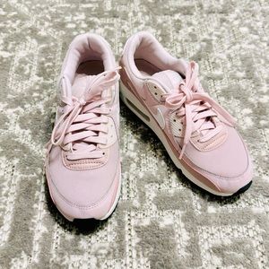 Nike Air Max 90 Barely Rose Pink White Black Women's Size 7